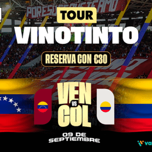 Tour Vinotinto: Venezuela vs Colombia en Maturín, Traslado desde Valencia, Caracas y Maracay